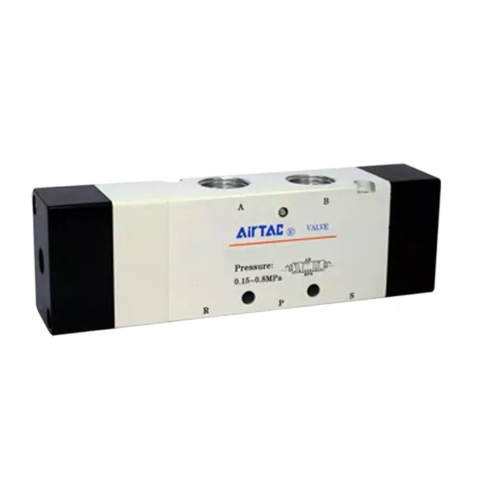 Airtac 5/3 Way Double Acting Air Valve G 1/2 inch (12.7 mm) Port Size and Aluminium Alloy Body, 4A430-15