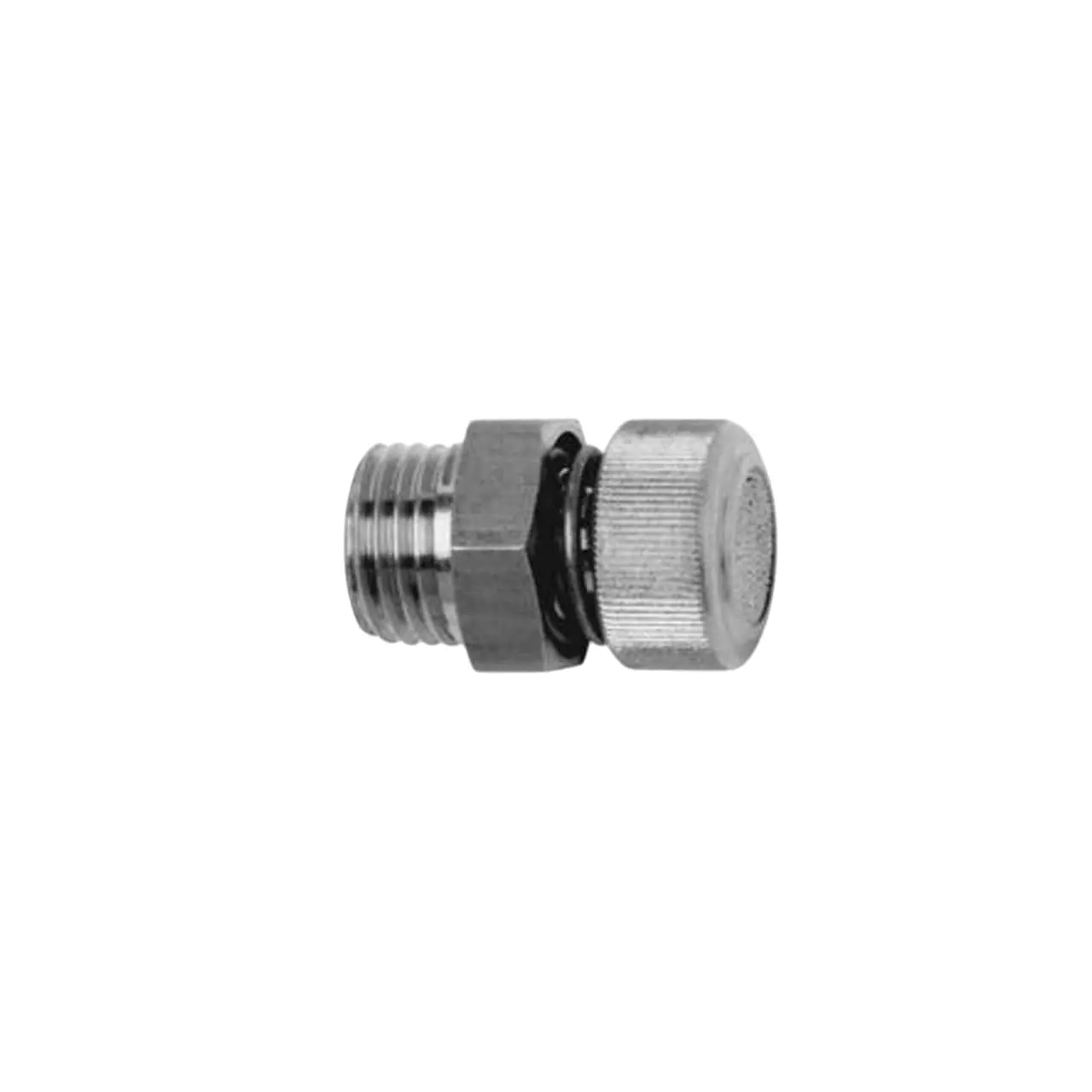 Camozzi G1/2 inch (12.7 mm) Flow Control With Silencer, RSW-1/2