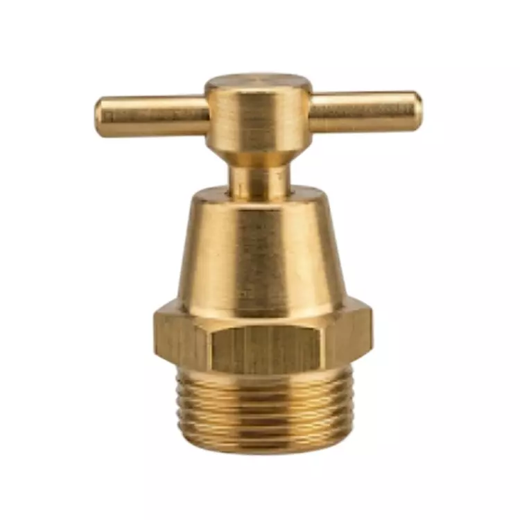 RTQD Brass Air Release Valve Golden Color and Size 1/4 inch (6.35 mm) for Pneumatic Systems