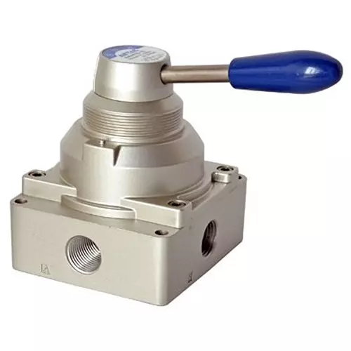 Airtac 4HV Series Rotary Style Hand Lever Valve 1/8 inch (3.175 mm), 4HV210-06