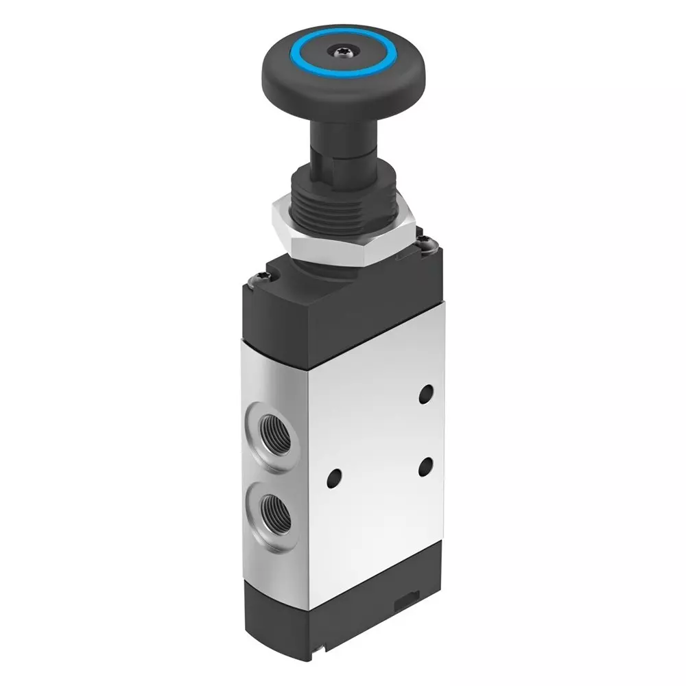 FESTO Pushbutton Valve Piston Gate Valve Design -0.095 Mpa - 1 Mpa Operating Pressure, 5299709