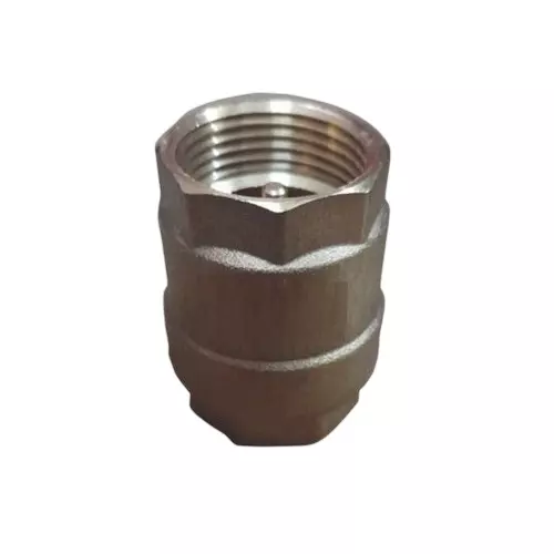 INTECO Check Valve Vertical Brass Finish 25 mm (1 Inch), 4018-DN25