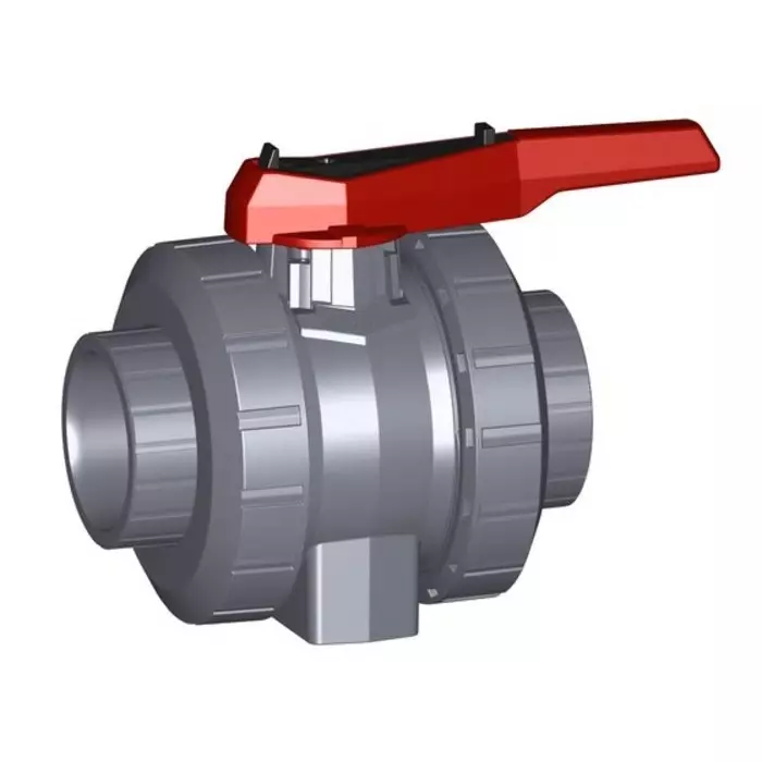 Georg Ball Valve Fischer ABS 2 Way Solvent Cement Socket 3/4in 16 bar Operating Pressure, 169546243