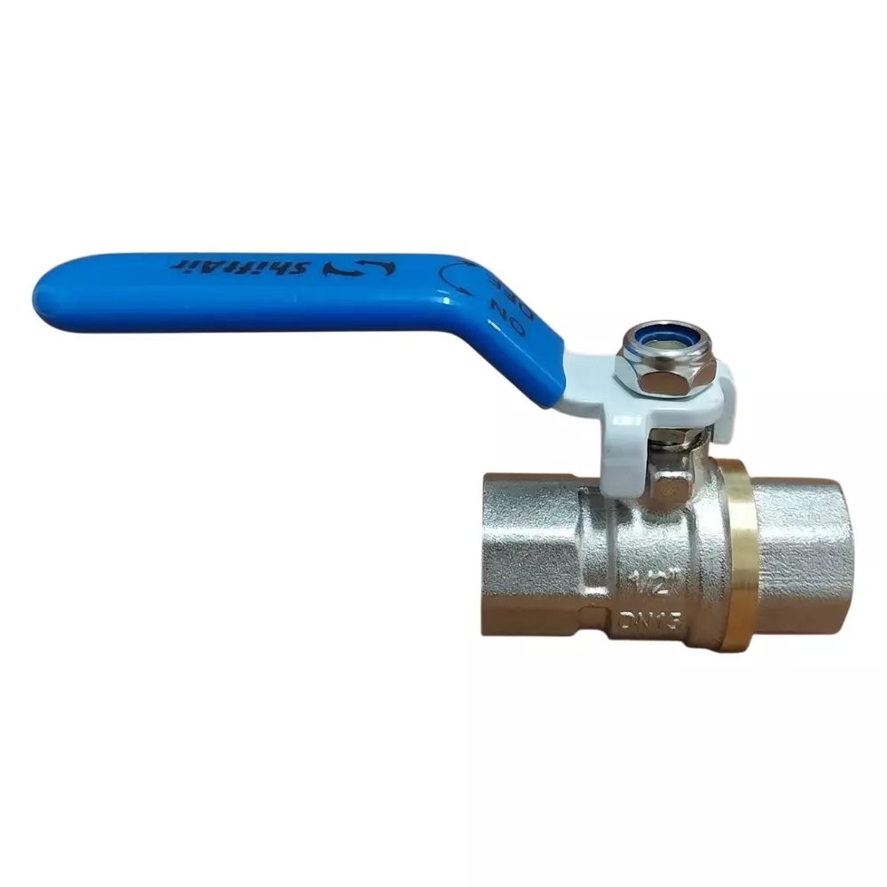 ShiftAir Brass Ball Valve 12.7 mm (1/2 Inch) PN40 Female Threaded for Plumbing (Pack of 5)