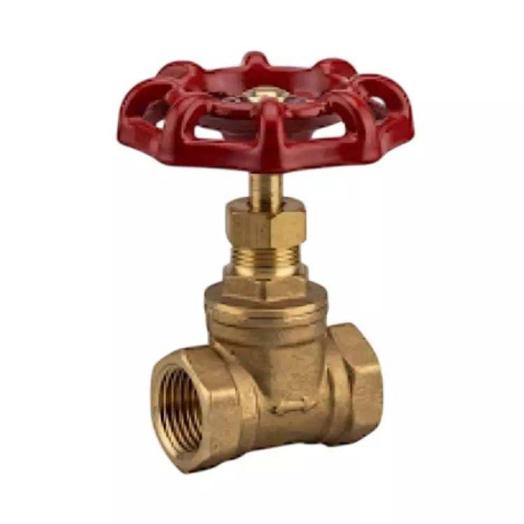 RTQD Brass Needle Valve Golden Color and Size 3/8 inch (9.52 mm) for Pneumatic Systems