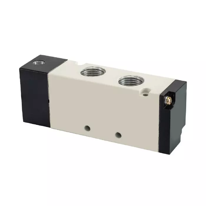 Spac Double Air Pilot Valve White & Black 12.7 mm for Industrial Use, PS40E2A-04