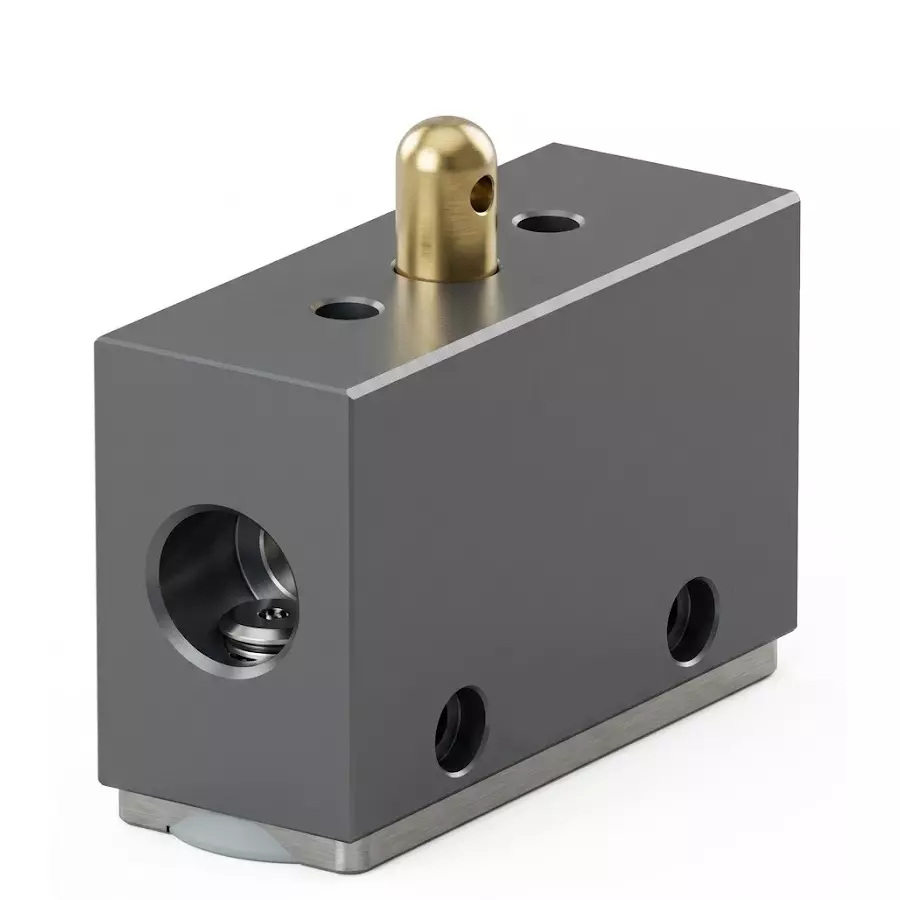 Spac Poppet Type Stem Valve Multicolor 1/8 Inch (3.17 mm) for Industrial Use, PMB-01-NC