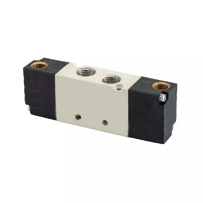 Spac Center Closed Solenoid With External Air Pilot Valve White & Black 6.35 mm for Industrial Use, PS30F2SA-02