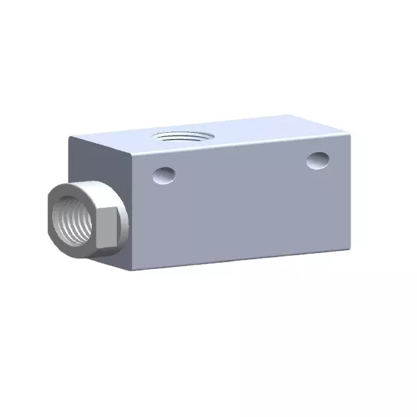 Spac Flat Body Quick Release Valve Silver 6.35 mm for Industrial Use, PQF-02