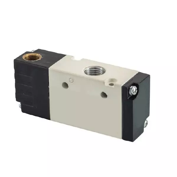 Spac Single Air Pilot Normally Closed Valve White & Black 12.7 mm for Industrial Use, PS40B1A-04-NC