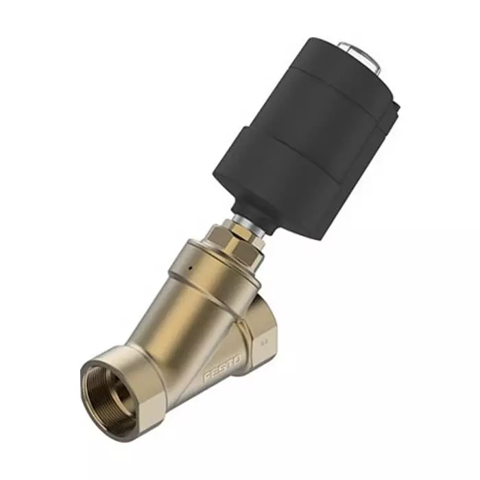 Festo Angle Seat type Pneumatic Actuated Valve, G 1/8 inch to G G2in, 0.7 MPa, VZXA-B-TS6-50-M2-B1T-5.6-K-75-20-PM