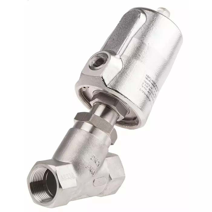 Festo Angle Seat type Pneumatic Actuated Valve, BSP 3/4 inch, 20 bar, VZXF-L-M22C-M-B-G34-180-M1-V4V4T-50-20