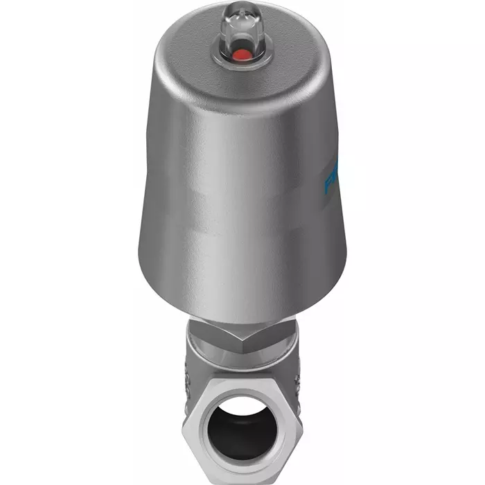 Festo Angle Seat type Pneumatic Actuated Valve, BSP 3/4 inch, 20 bar, VZXF-L-M22C-M-B-G34-180-M1-V4V4T-50-20