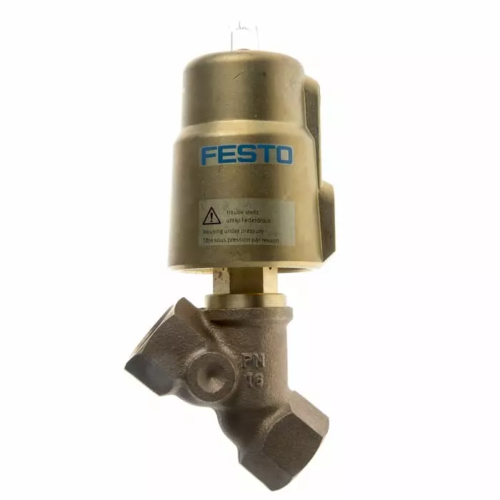 Festo Angle Seat type Pneumatic Actuated Valve, BSP 3/4 inch, 116 bar, VZXF-L-M22C-M-B-G34-160-H3B1-50-16