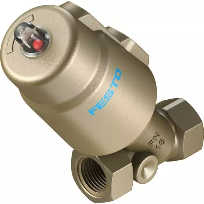 Festo Angle Seat type Pneumatic Actuated Valve, BSP 3/4 inch, 116 bar, VZXF-L-M22C-M-B-G34-160-H3B1-50-16