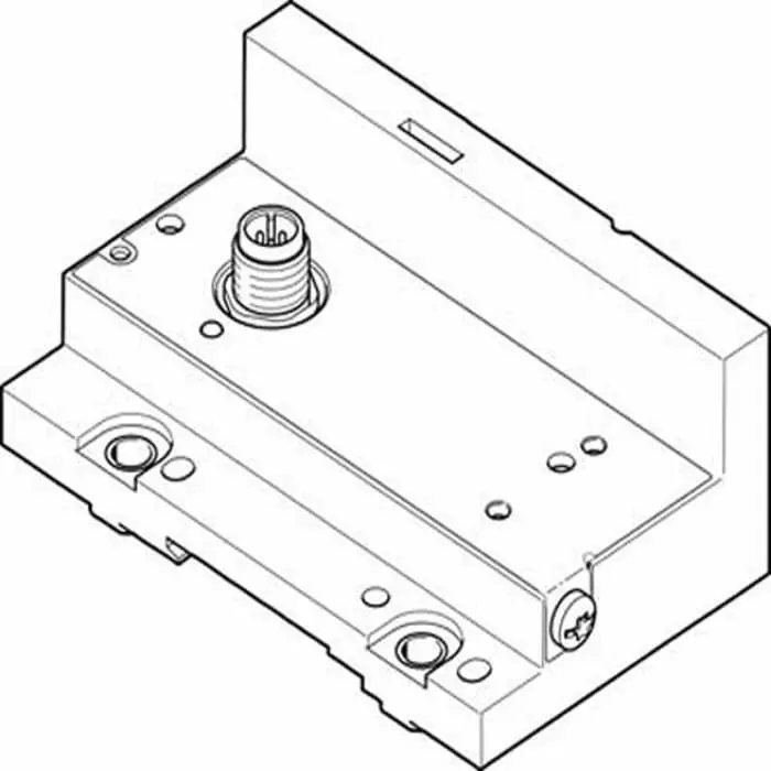 Festo VMPAL Series 32 station M12 End Plate for use with Valve Terminal MPA-L, VMPAL-EPL-IPO32