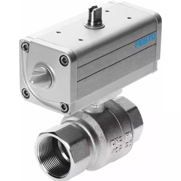 Festo Ball type Pneumatic Actuated Valve 1/4 inch, 40 bar, VZPR-BPD-22-R14