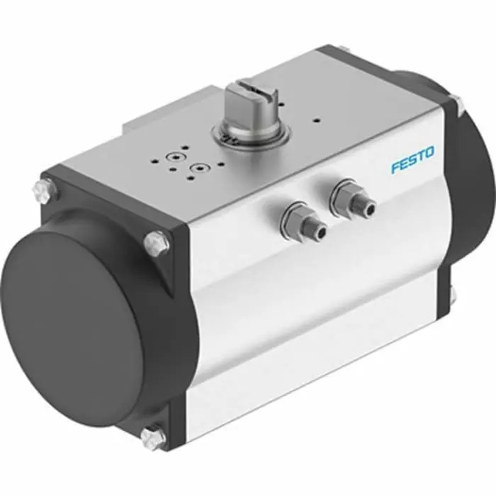 Festo DFPD Series 8 bar Single Action Pneumatic Rotary Actuator, 90° Rotary Angle, DFPD-480-RP-90-RS60-F12-R3-C-VDE2