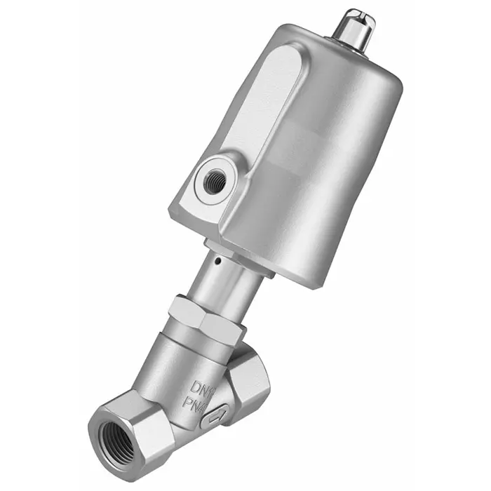 Festo Angle Seat type Pneumatic Actuated Valve, BSP 1/2in, 40 bar, VZXF-L-M22C-M-B-G12-130-M1-V4V4T-50-40