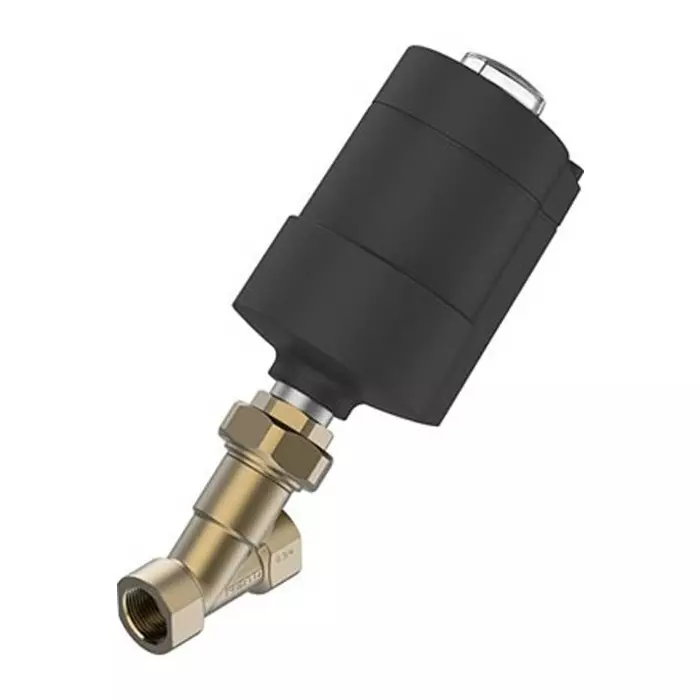 Festo Angle Seat type Pneumatic Actuated Valve, G 1/8 inch to G G1 inch, 1.6 MPa, VZXA-A-TS6-20-M6-B1T-16-K-75-20-PR-PM