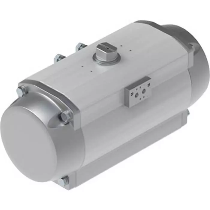 Festo DFPD Series 8 bar Double Action Pneumatic Rotary Actuator, 90° Rotary Angle, DFPD-1200-RP-90-RD-F14-R3-EP
