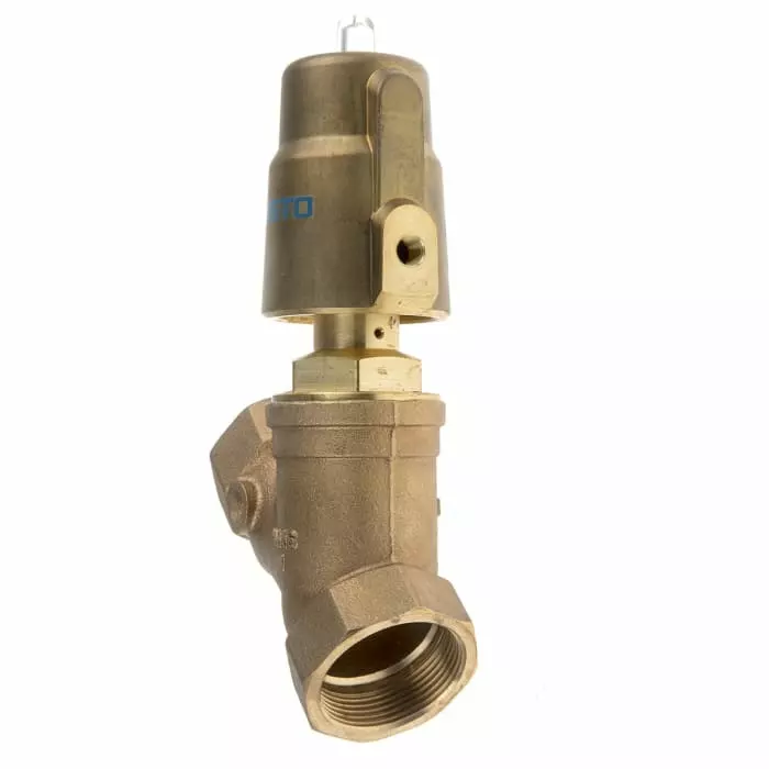 Festo Angle Seat type Pneumatic Actuated Valve, BSP 1-1/2in, 6 bar, VZXF-L-M22C-M-B-G112-350-M1-V4V4T-50-6