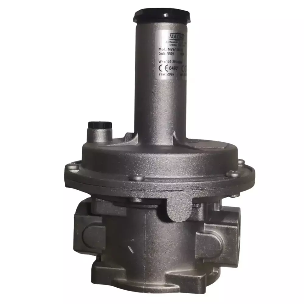 Madas Gas Relief Valve Aluminium Silver 1 Bar Pressure Bar for Industrial Use, MVS /1 DN 25