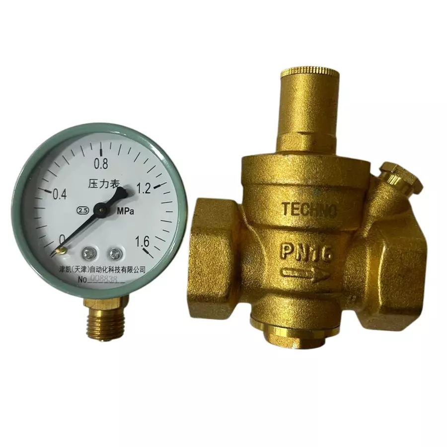 TECHNO 25.4 mm (1 Inch) Pressure Reducing Valve Brass PRV-25