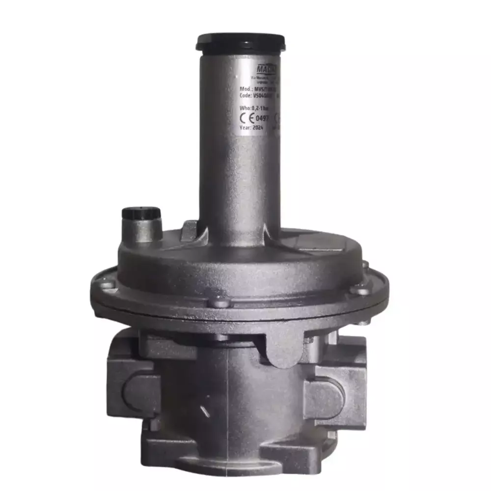 Madas Relief Valve Aluminium Silver 0.2 to 1 Bar Pressure Bar for Industrial Use, MVS/1 DN 25