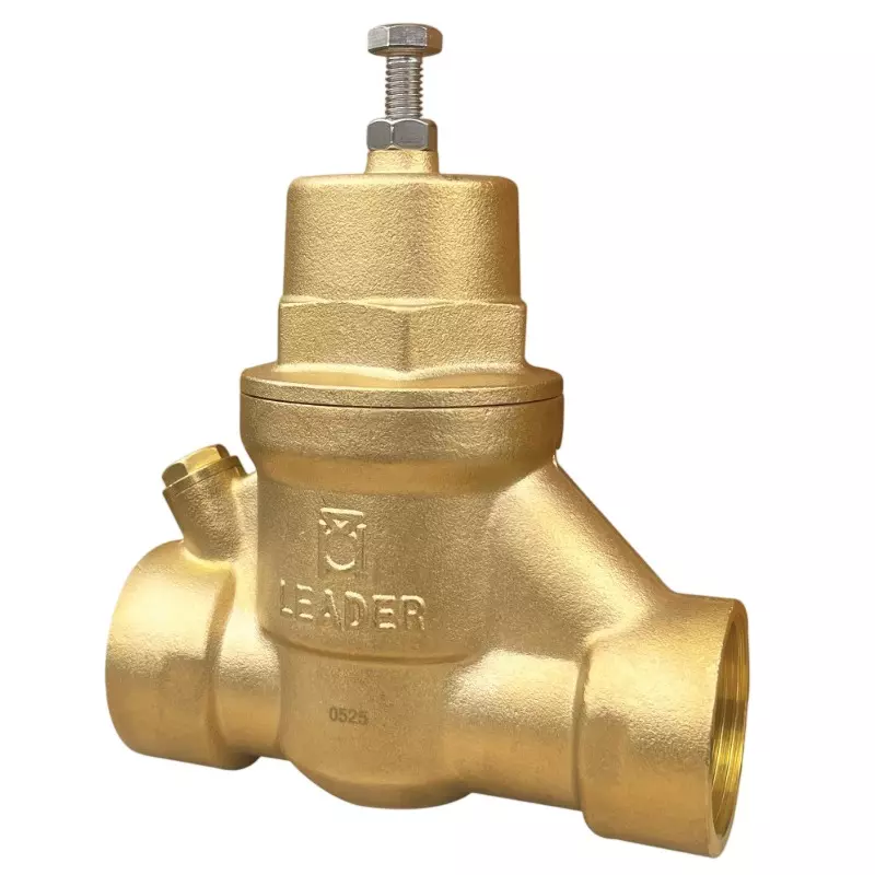 Leader Diaphragm Type Pressure Reducing Valve 50 mm (2 inch) Forged Brass Body PN-16 Pressure/Class Rating Size Code J, FLB 255
