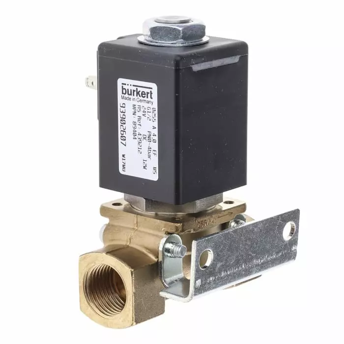 Burkert Solenoid Valve 0 2 port(s) NC 24 V DC 1/2 inch, 89404