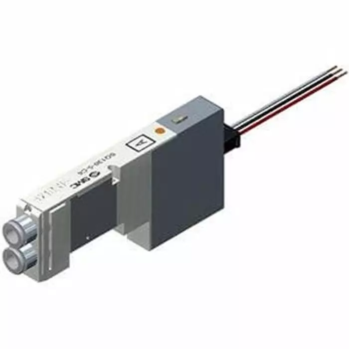 SMC 2 Position Single Pneumatic Solenoid Valve One-touch Fitting 8 mm SQ2000 Series 24 V DC, SQ2141N-5LO1-C8-Q