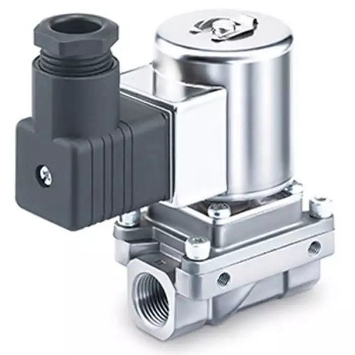SMC Solenoid Valve, 2 port(s), NC, 24 V DC, 3/8 inch, JSXZ31-CN03F-5DS