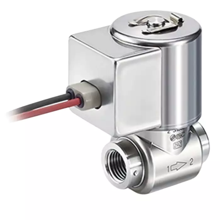 SMC Solenoid Valve, 2 port(s), NC, 24 V DC, 1/4 inch, JSX21U-SF402F-5DS