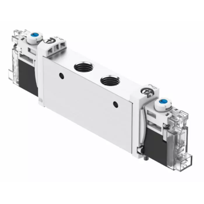 Festo Pneumatic Solenoid Valve VUVG G 1/8 Connection Port, VUVG-L14-T32H-AT-G18-1H2L-F1A