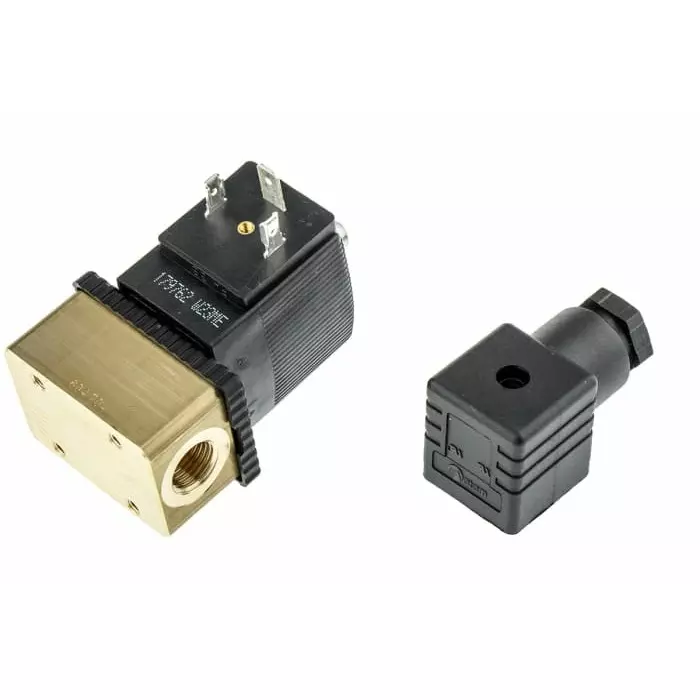 Burkert Solenoid Valve 3 port(s) NC 24 V DC 1/4 inch, 125348
