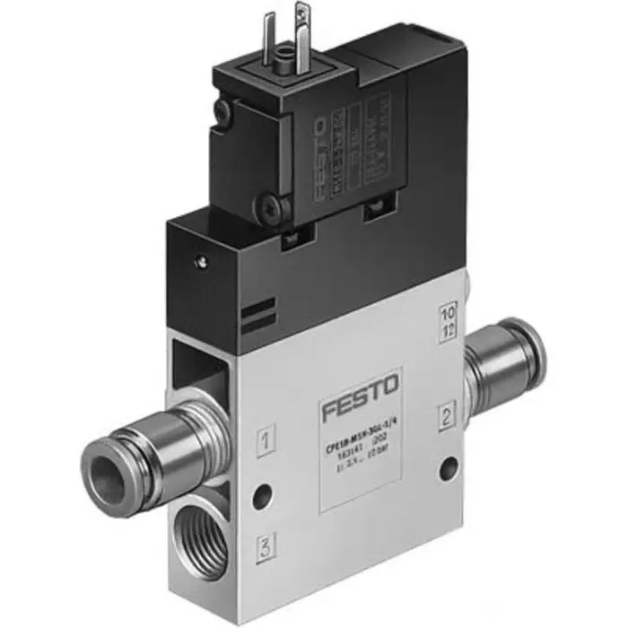 Festo Pneumatic Solenoid Valve 12 mm, CPE24-M3H-3OL-QS-12