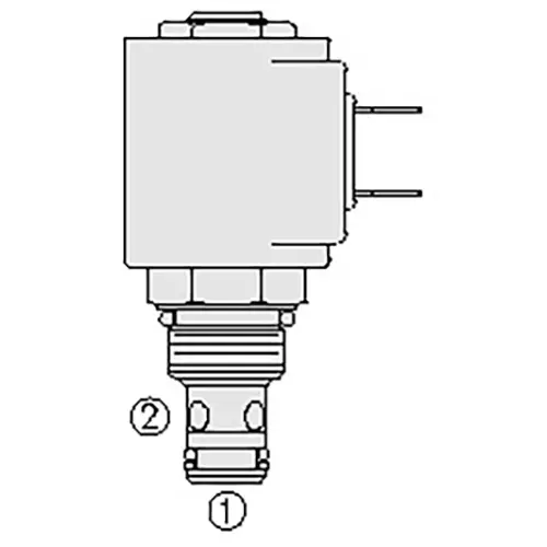 HYDRAFORCE Solenoid Directional Cartridge 420 Bar Normally Close 2 Way Poppet Type, SV08-20