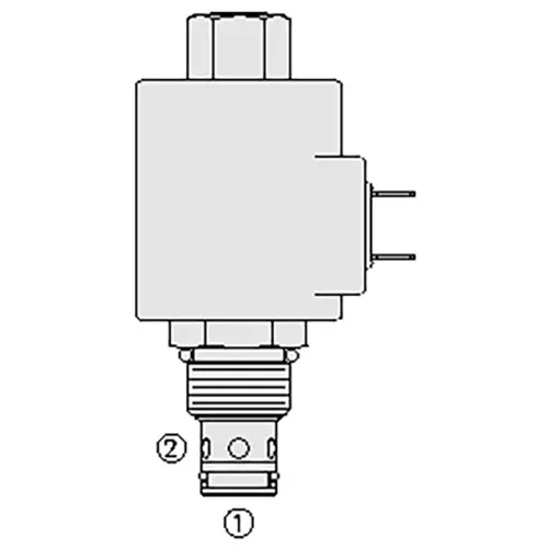 HYDRAFORCE Solenoid Directional Cartridge 50 Bar Normally Open 2 Way Poppet Type, SV10-21