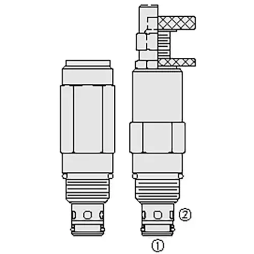 HYDRAFORCE Relief Cartridge 75 Bar Poppet Type 38 Lpm (10 Gpm) Flow Rating, RV10-20