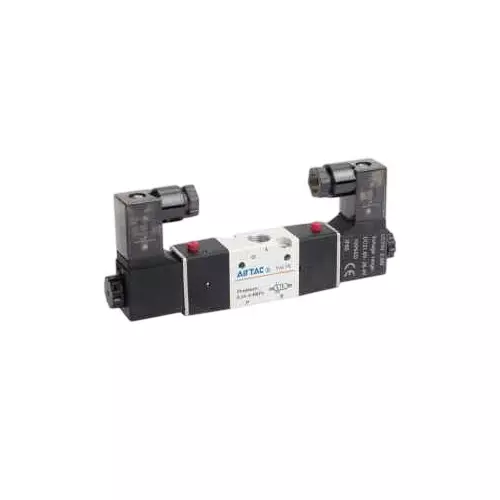 Airtac 3/2 Way Double Acting Solenoid Valve G M5 Port Size and Aluminium Alloy Body, 3V120-M5