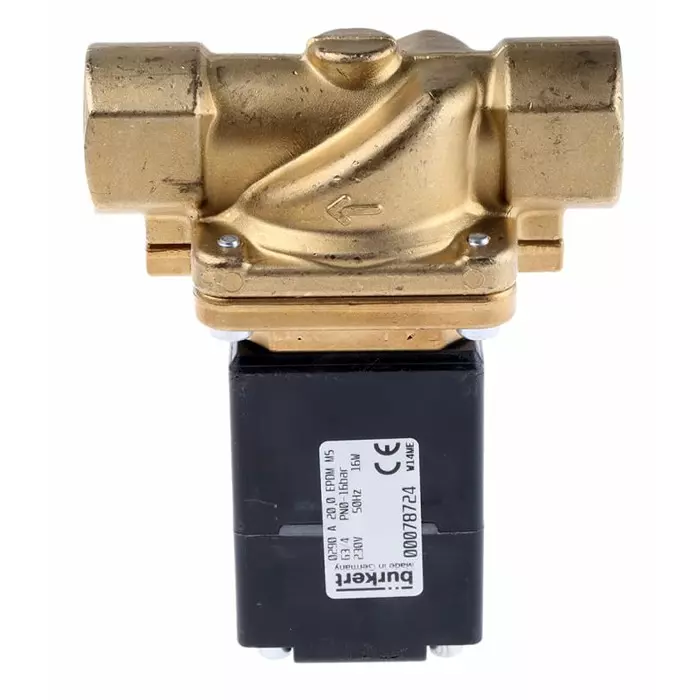 Burkert Solenoid Valve 0 2 port(s) NC 230 V AC 3/4 inch, 78724