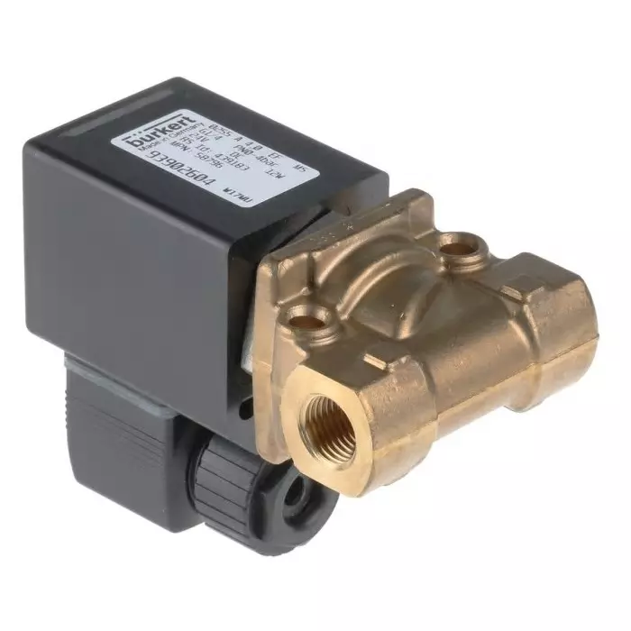 Burkert Solenoid Valve 0 2 port(s) NC 24 V DC 1/4 inch, 58796