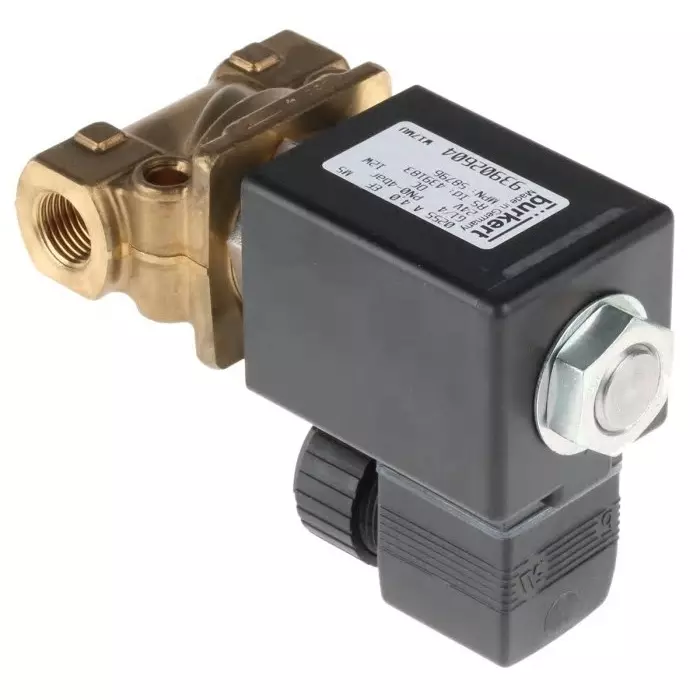 Burkert Solenoid Valve 0 2 port(s) NC 24 V DC 1/4 inch, 58796