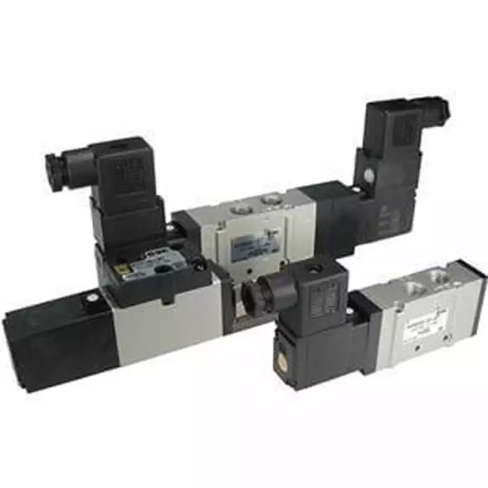 SMC 2 Position Double Pneumatic Solenoid Valve - Double Solenoid VFS2000 Series 24 V DC, VFS2200-5FZ-Q