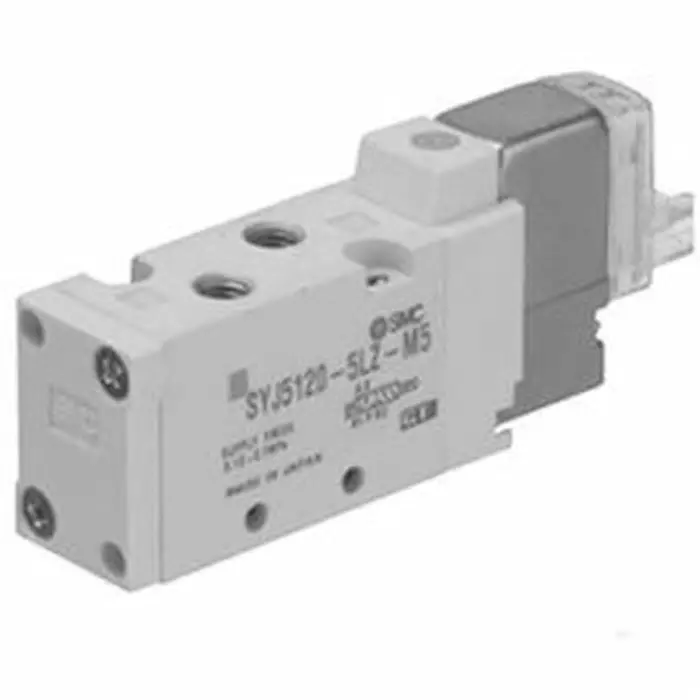 SMC 2 Position Single Pneumatic Solenoid Valve SYJ5000 Series 24 V DC, SYJ5143-5WAOU-Q