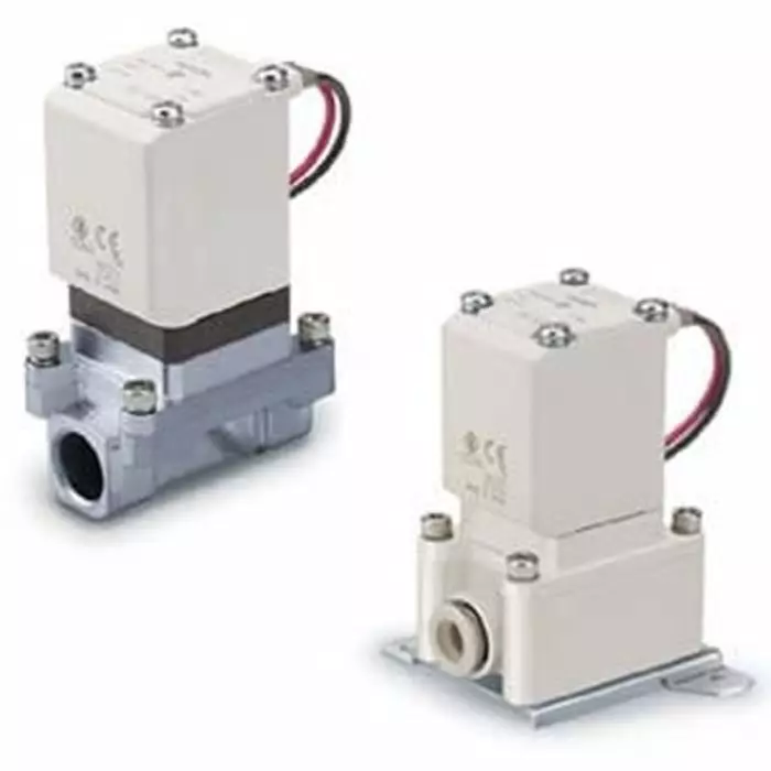 SMC Solenoid Valve, 2 port(s), NC, 24 V DC, 1/4 inch, VXZ240FGA