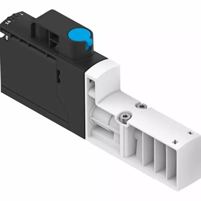 Festo Two Directional Flow Pneumatic Solenoid Valve VSVA G 1/8 Connection Port, VSVA-BT-M32CS1-MYE-A2-1T5L-PA