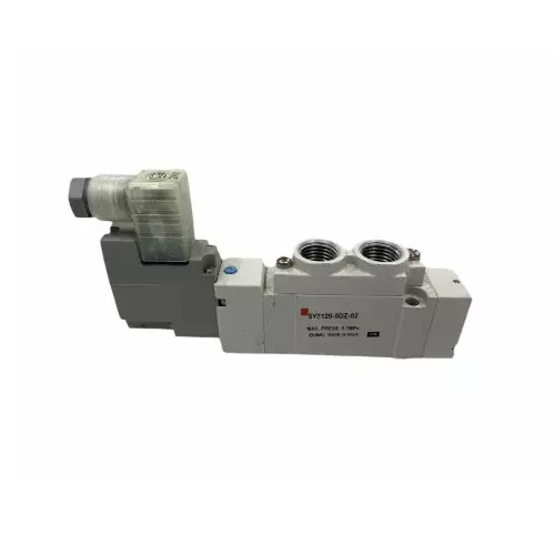 SMC SY7000 Series Solenoid Valve 2 Position Single Actuation 1/4 inch (6.35 mm) Port Size and 24 V DC Rating, SY7120-5DZ-02