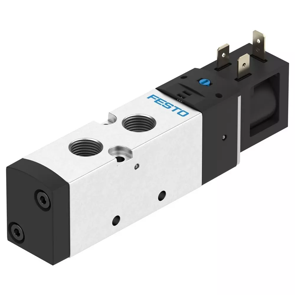 FESTO Solenoid Valve Piston Gate Valve Design 0.15 Mpa - 0.8 Mpa Operating Pressure, 8043218